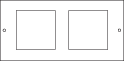 Metalfloor FBP.009 - 2 x EURO Standard Plate For Use with Metalfloor Single Compartment Floor Boxes