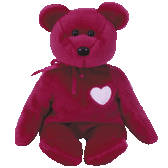 TY Beanie Babies  ~  VALENTINA ... 1998 Valentine Bear * NEW From Our Retail Store