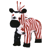 TY Authentic Beanie Baby   ~  LEFTY 2000  * RW&B * NWT
