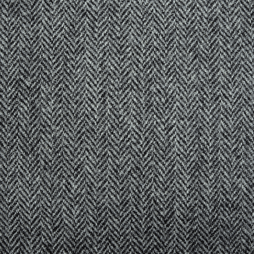 Grey Herringbone Harris Tweed