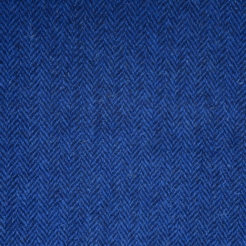 Lapis Blue Herringbone Harris Tweed