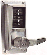 Kaba Ilco  Lever Push Button Lock for Exit Device