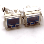 Lot of 2 SMC ZSE30-C4L-65 Vacuum Pressure Switches 2 Color Digital Display