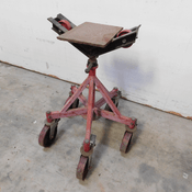 Heavy Duty Pipe Jack Stand Custom Welded Mobile Pipe Stand w/ Plate