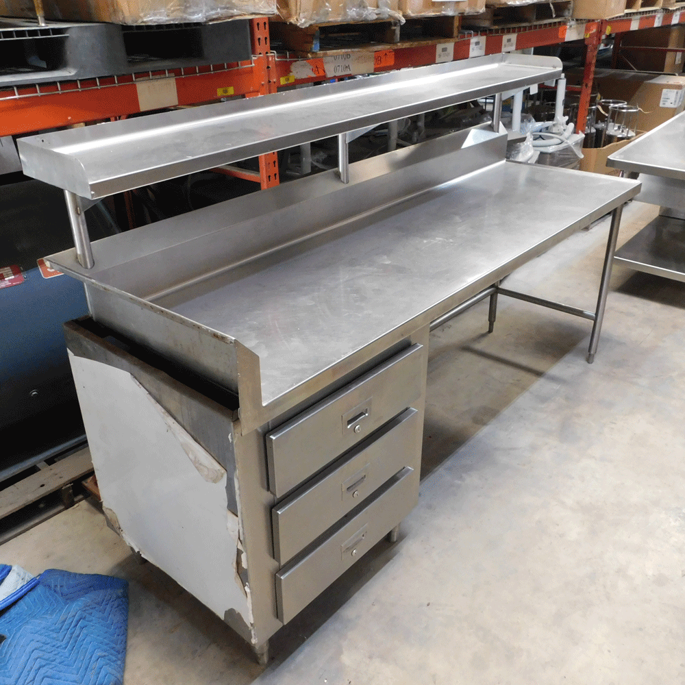 8ft stainless deals steel table