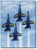 Angels Ascending to Heaven by Darrell White - F/A-18 Hornet 