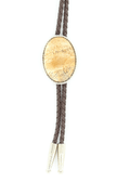 Rope Edge PaintedBrush Jasper Bolo Tie