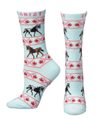 Ariat Aqua Horse Crew Socks Ladies