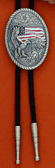 Eagle with USA Flag Bolo Tie