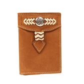 Nocona Wallets Trifold V Sticthing With Concho