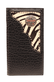 PBR LEATHER WALLET/CHECKBOOK  ZEBRA