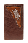 PBR LEATHER WALLET/CHECKBOOK ALL BULL