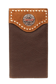 PBR LEATHER WALLET/CHECKBOOK BULLHIDE LACE