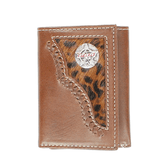 PBR LEATHER Trifold LeopARD Hair Bull