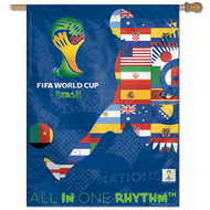 FIFA BRAZIL WORLD CUP 2014 Vertical Flag