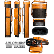 J Flowers Tribute 3x6 Flower Style Black/Brown Cue Case (Out of Stock Until July)