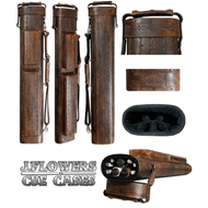 J Flowers Tribute 3x6 Flower Style Medium Brown Cue Case (Out of Stock Until July)