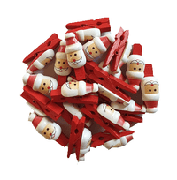 Pack of 20 Father Christmas Card Pegs