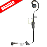 Curl 1-Wire Earpiece Kit with Braided Cable