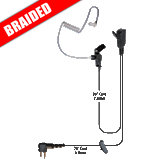 Signal Split-Wire Earpiece with Braided Cable