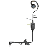 Curl 1-Wire Software APP Based PTT Earpiece for Kodiak