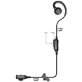 CURL 1-Wire PTT Earpiece for Sonim XP5s & XP8 Phones