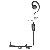 Curl 1-Wire PTT Earpiece for Sonim XP3 Phones