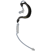 Ear-Cuff Secure Audio Tube for Earpieces - Clear