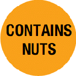 75020 Food Advisory 24mm Circles Removable - Contains Nuts