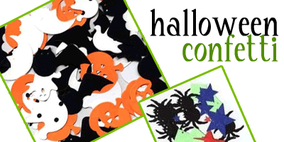 halloween confetti scrapbook