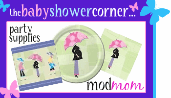 mod mom baby shower supplies