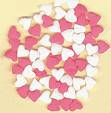 Pink & White Heart Quins