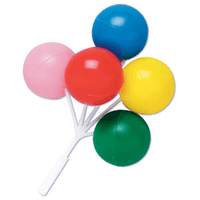 Large Balloon Cluster Cupcake Picks - Assorted Colors