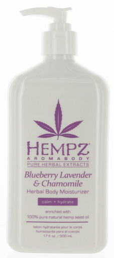 Hempz Aromabody Blueberry Lavender & Chamomile Herbal Moisturizer. 17 fl oz.