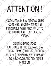Attention Postal Fraud