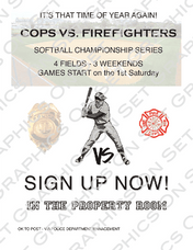 Cops vs Fireman Softball
