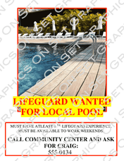 Lifeguard Wanted Flyer