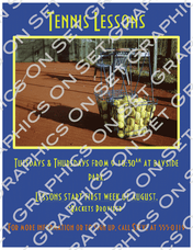 Tennis Lessons Flyer