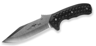 Emerson Knives Police Utility Knife PUK-SF Fixed Blade Knife, Satin 3.8" Plain Edge 154CM Blade, Black G-10 Handle, Kydex Sheath