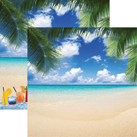 ALL INCLUSIVE VACATION PARADISE - DOUBLE SIDED 12 X 12 PAPER