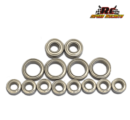RCSS Associated T6.1  "Next Level" Hybrid Ceramic Bearings- Stainless- Complete Car Set
