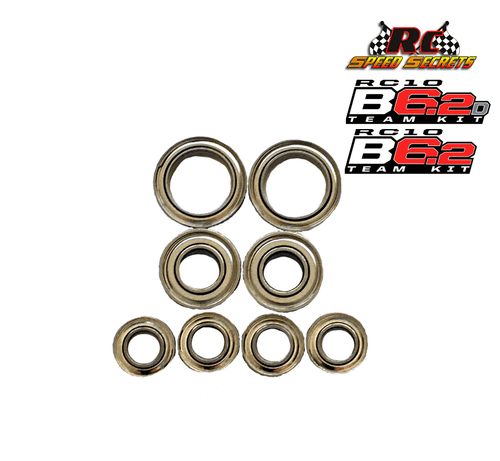 Associated B6.2/B6.2D "Next Level" Hybrid Ceramic Wheel Bearing Set - Stainless by RCSS 