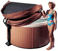 Round Spa Cover Lifter Leisure Concepts Covermate Freestyle