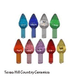 Medium size plastic color lights for decorating ceramic Christmas trees or arts and crafts projects, 10 count