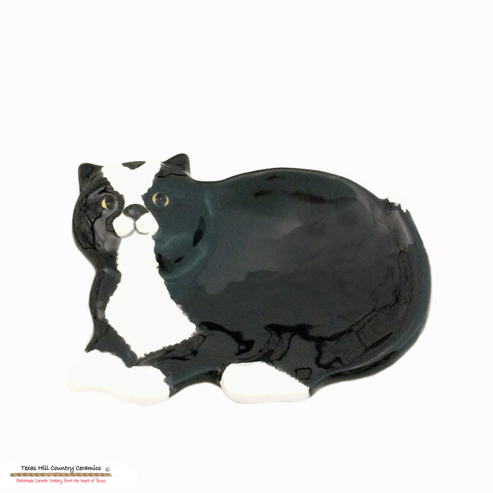 black cat spoon rest