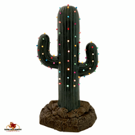 Ceramic cactus Christmas tree made in the USA.