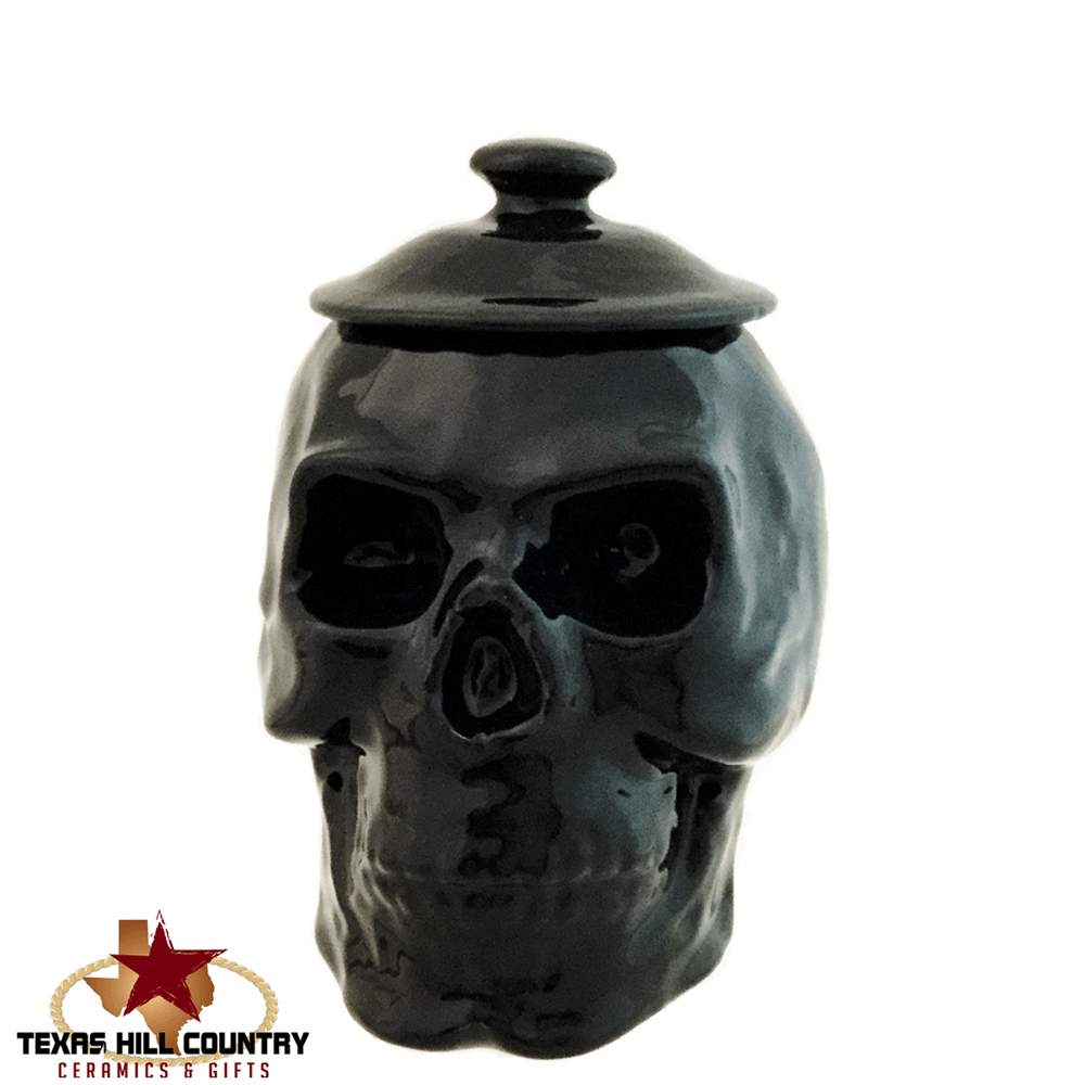 Skull Sugar Bowl With Lid Or Holder For Bath Vanity Haunted