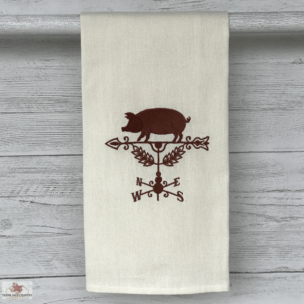 Cold Brew Iced Coffee Design Embroidered On A Natural Cotton Kitchen Towel  or Coffee Bar, Country Farmhouse Accent