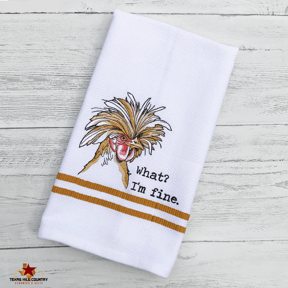 Kitchen Dish Towel with Farmers Market Sign Embroidery Design, Made in the  USA - Texas Hill Country Ceramics