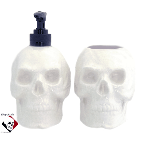 White skull set with black pump unit is also available at checkout.